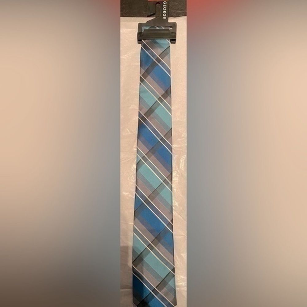 Men’s Blowout Sale – Mix & Match - Mens' Plaid Blue/Teal Tie - NWT
